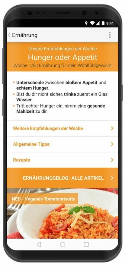 go4health App Ernährung